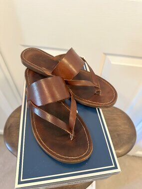 Seychelles Mosaic Brown Leather Sandals – Made in Italy | Size 8